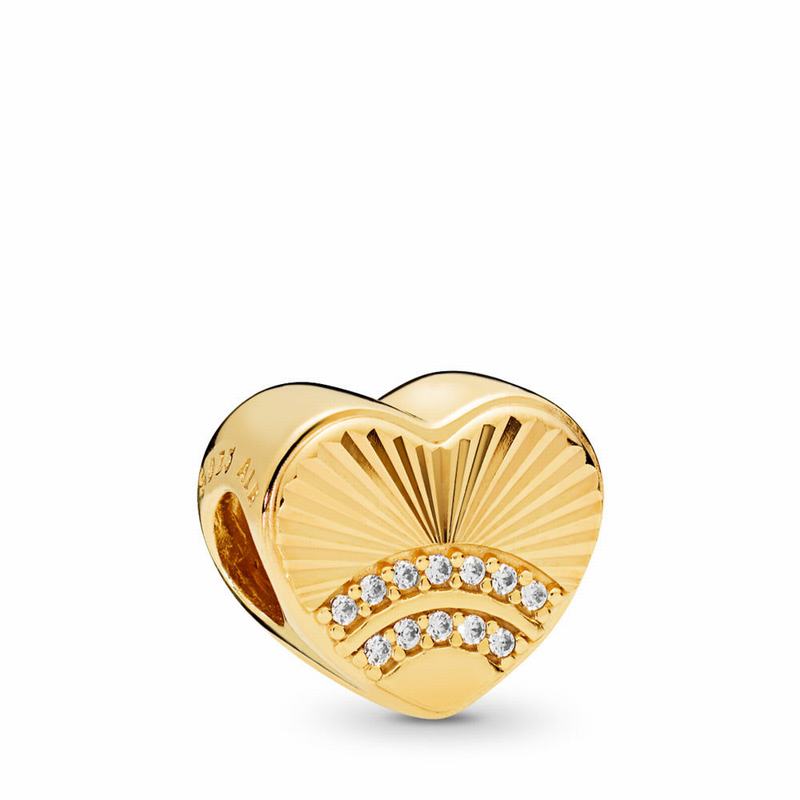 Pandora Shine™ Fan of Love Charm Gold Egypt RL7046281